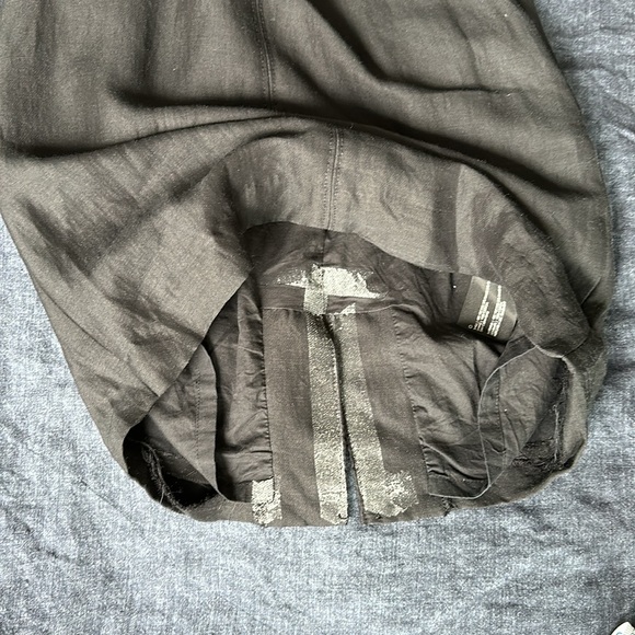 Club Monaco one size black ruffle zip dress - Picture 13 of 14